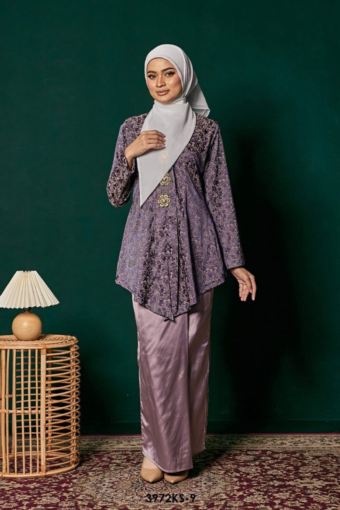 Kebaya Saloma in Muted Purple (3972KS-9)