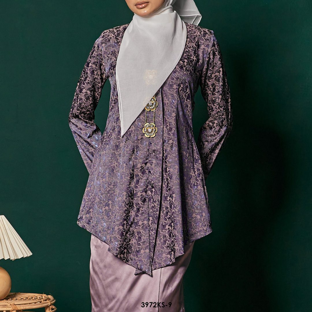 Kebaya Saloma in Muted Purple (3972KS-9) - Image 4