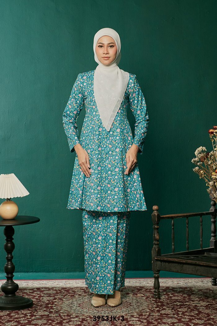 Juliana Kurung in Teal Green (3953JK-3)