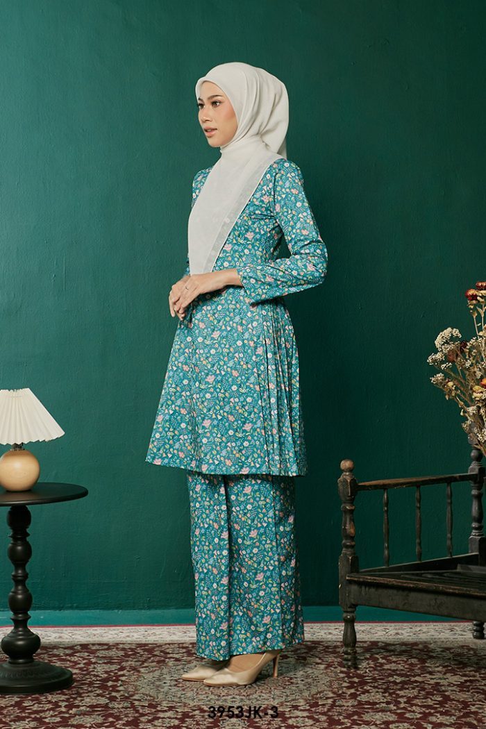 Juliana Kurung in Teal Green (3953JK-3)