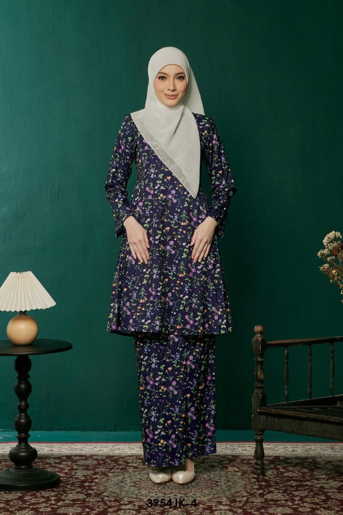 Juliana Kurung in Dark Blue (3954JK-4)