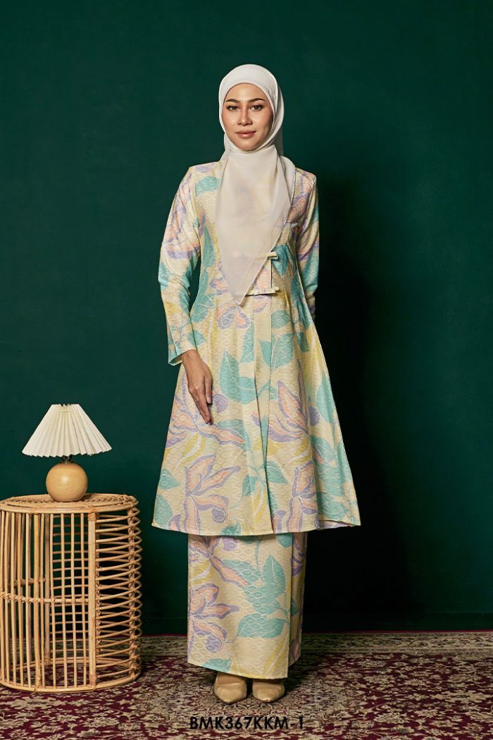 Kebarung Batiq Mia 3.0 Ribbon in Soft Yellow (BMK367KKM-1)