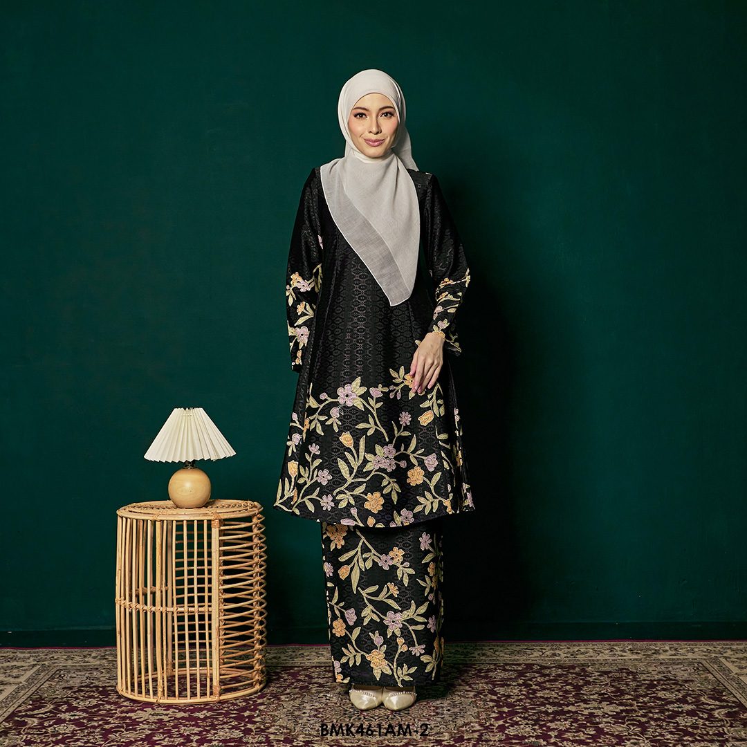 Ameera Kurung Batiq Mia in Black (BMK461AM-2)