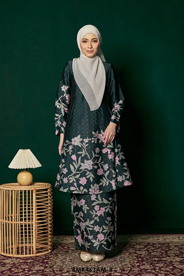 Ameera Kurung Batiq Mia in Deep Emerald (BMK461AM-3)