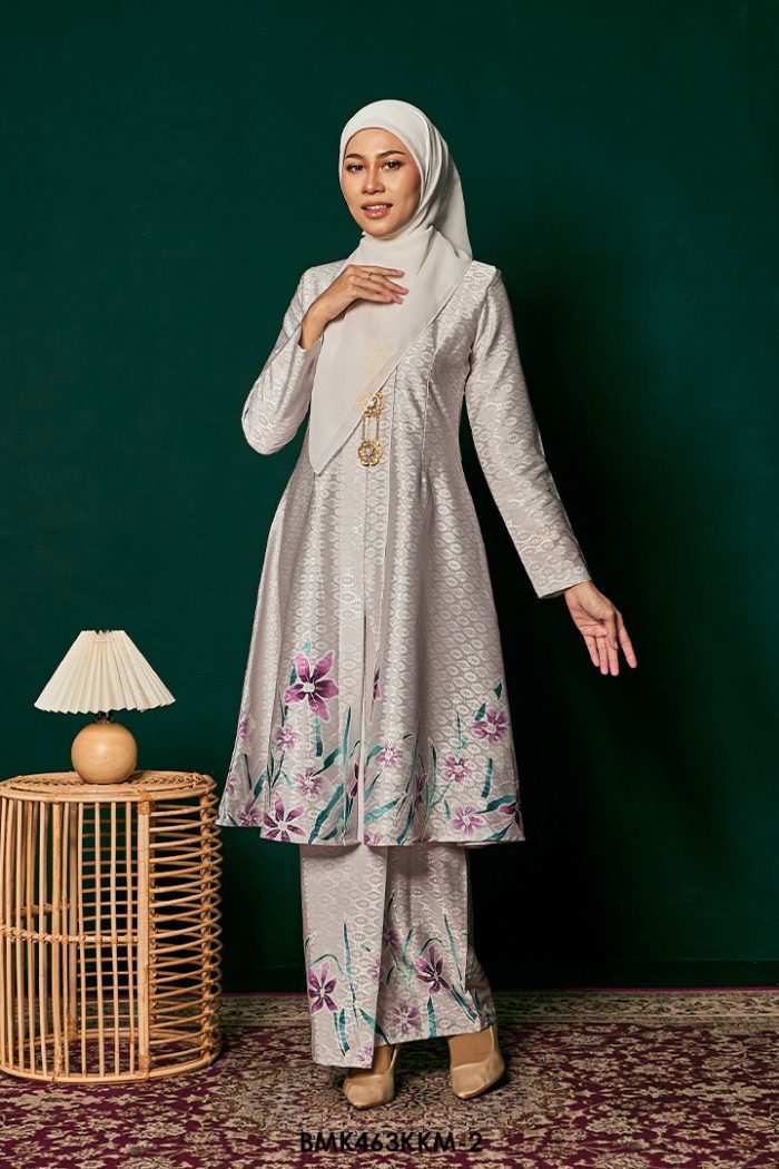 Kebarung Batiq Mia in Pearl Grey (BMK463KKM-2)