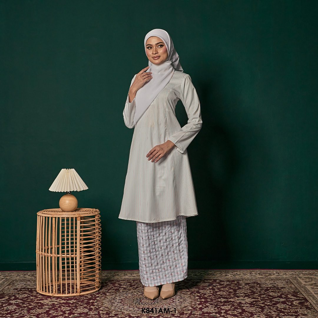 Ameera Kurung in Soft Blue (K841AM-1)