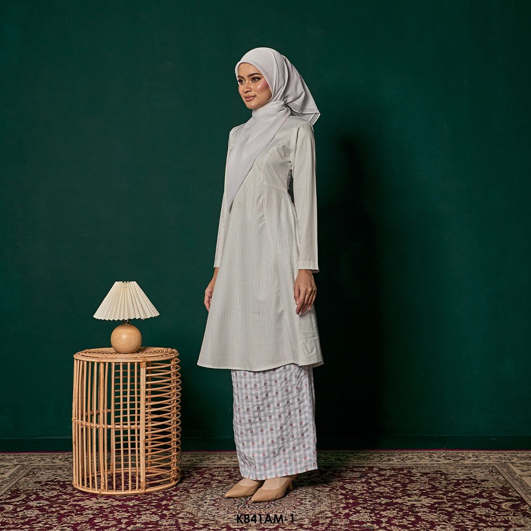 Ameera Kurung in Soft Blue (K841AM-1) - Image 5