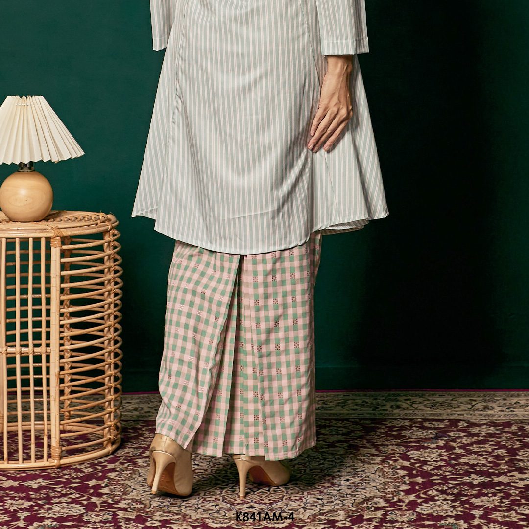 Ameera Kurung in Seafoam Pink (K841AM-4) - Image 3