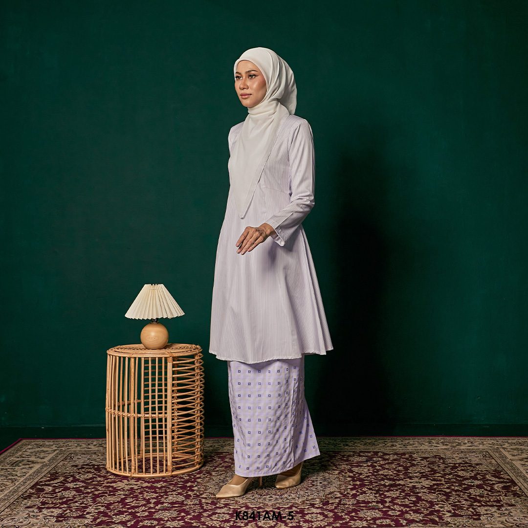 Ameera Kurung in Lilac (K841AM-5) - Image 5
