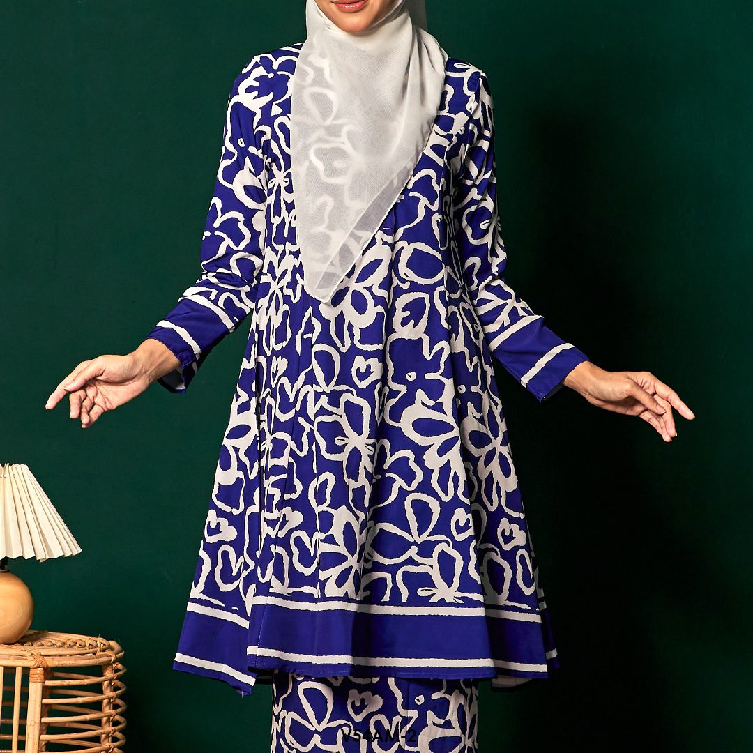 Ameera Kurung 2.0 in Blue (V54AM-2) - Image 4