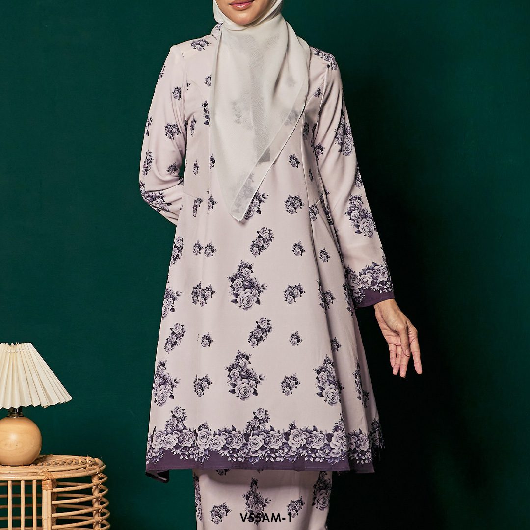Ameera Kurung 2.0 in Deep Purple (V55AM-1) - Image 4