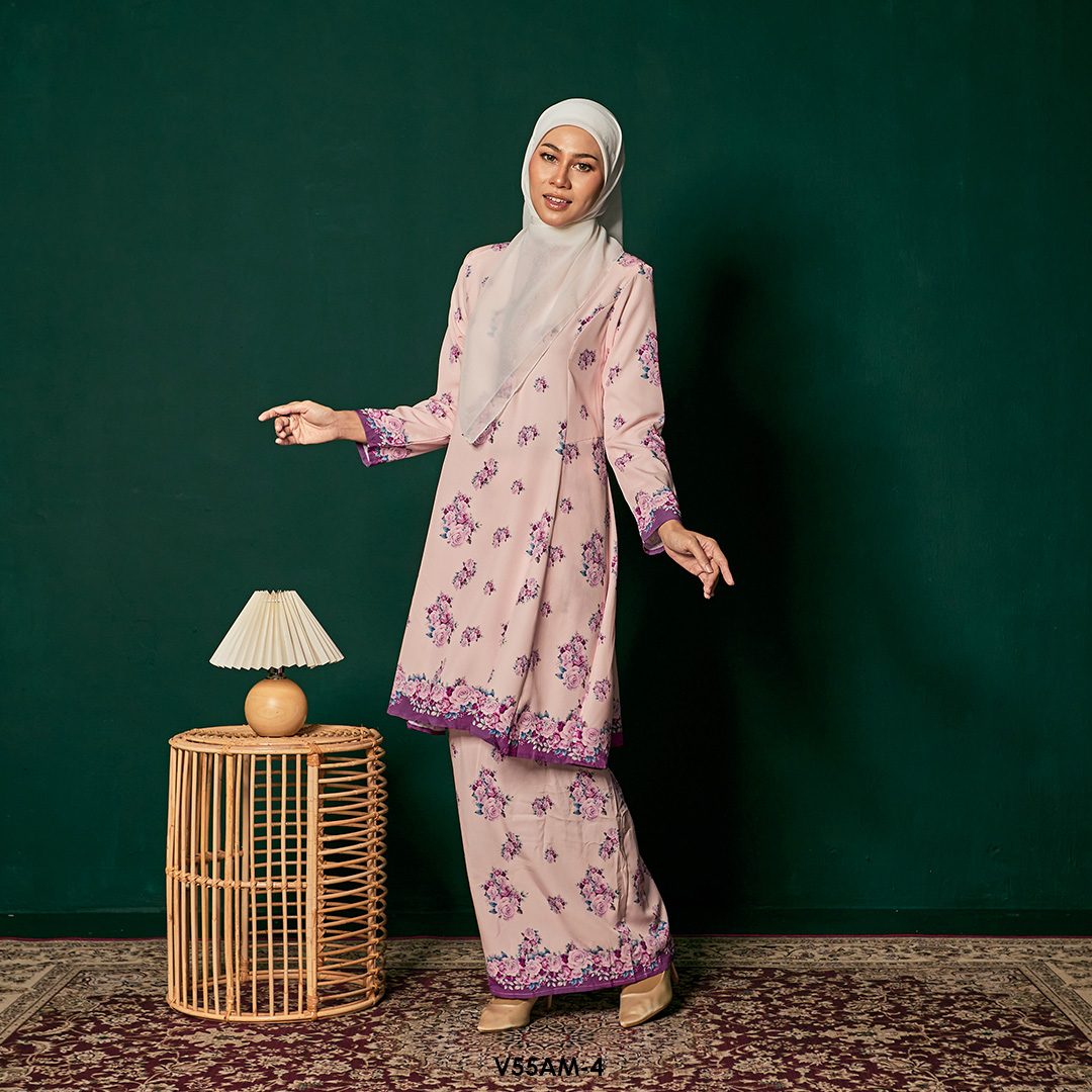Ameera Kurung 2.0 in Purple (V55AM-4) - Image 5