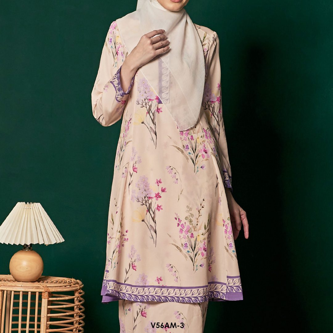 Ameera Kurung 2.0 in Purple (V56AM-3) - Image 4