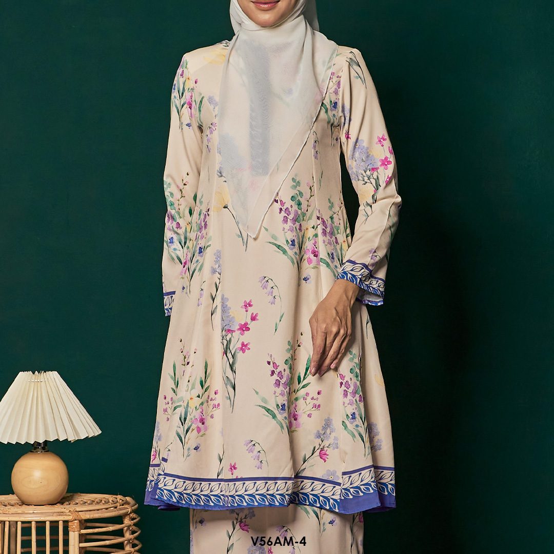 Ameera Kurung 2.0 in Periwinkle (V56AM-4) - Image 3