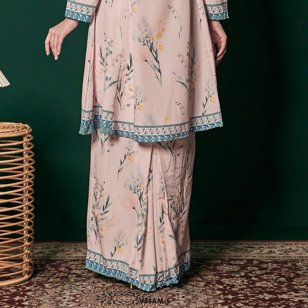 Ameera Kurung 2.0 in Teal Blue (V56AM-5) - Image 3
